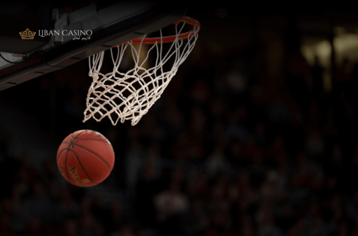 A basketball and a hoop