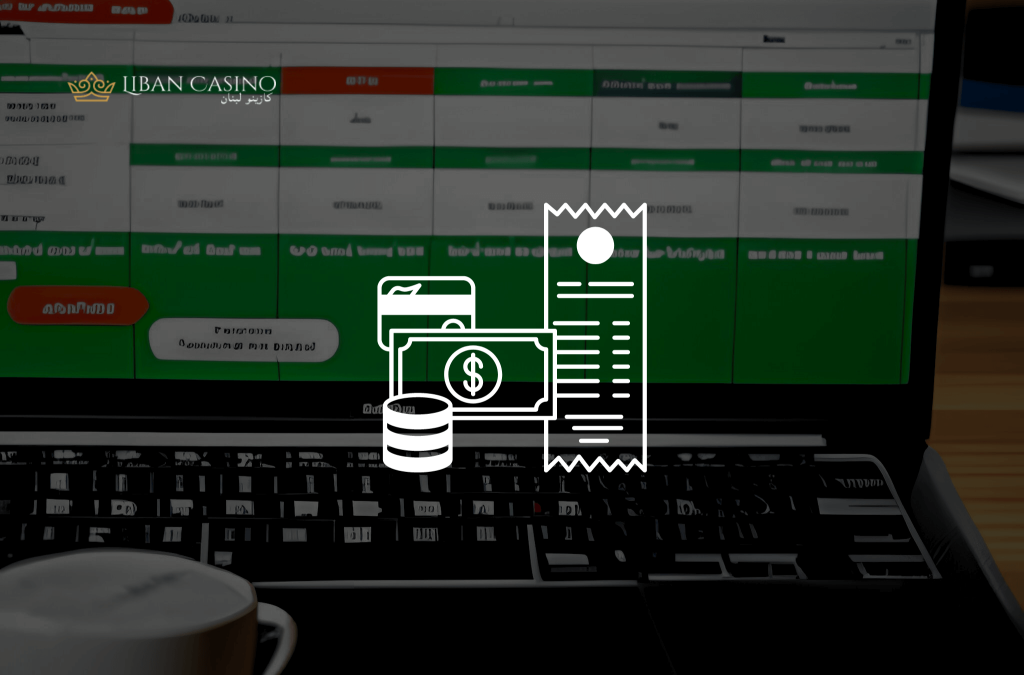 Payment methods icon with a laptop in the background.