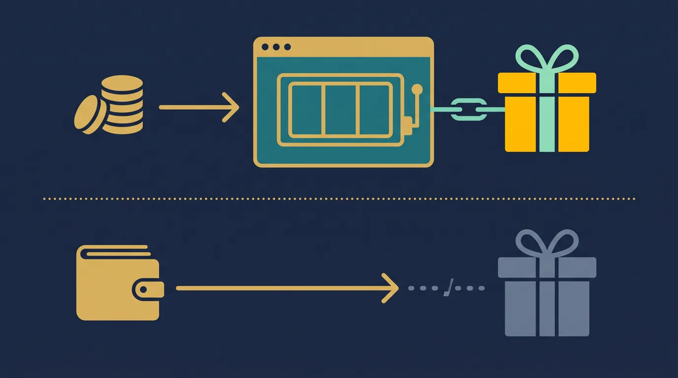 A card deposit shown qualifying for a casino bonus while an e-wallet deposit is shown not qualifying