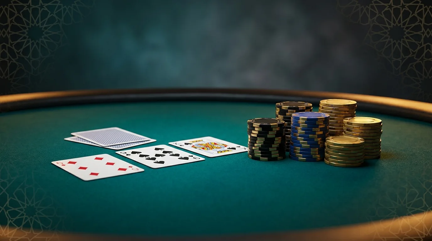 باكارات اون لاين: طاولة الباكارات بالأوراق والرقائق